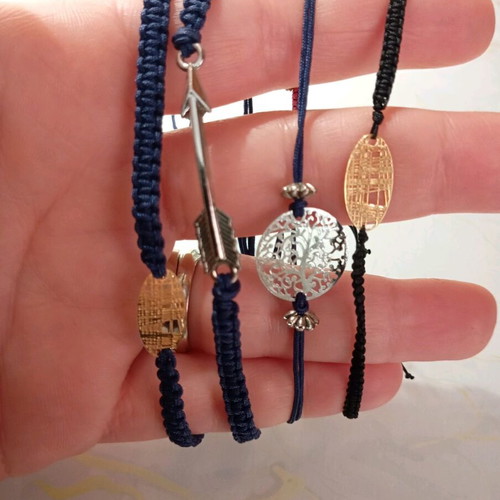 Handmade macrame bracelets new, pack