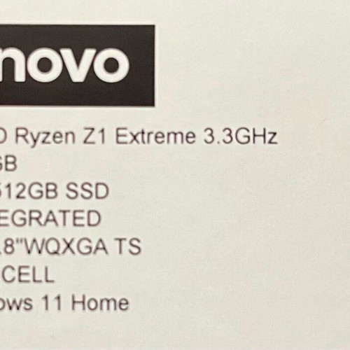 Lenovo Legion Go Z1 Extreme 512GB SSD 16GB RAM σαν καινούργιο