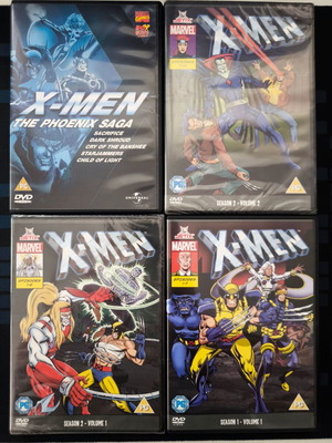 X-Men Animated Series & Phoenix Saga DVD Collection Lot, 4 discs