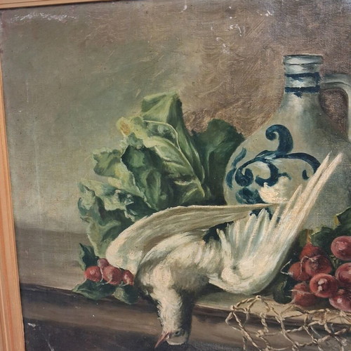 Margot Wizaert European still life oil painting on canvas 1899 used