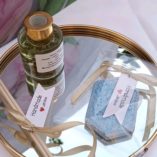 Reed Diffuser 50ml with Ocean Wave closet tablet and wax melts gift