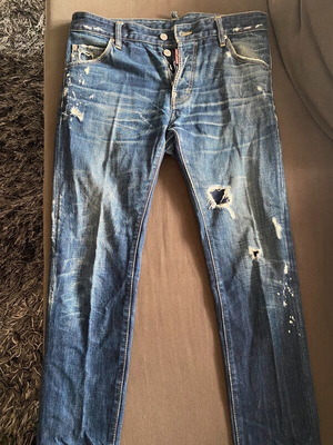 Dsquared2 jeans used, size L, blue and turquoise