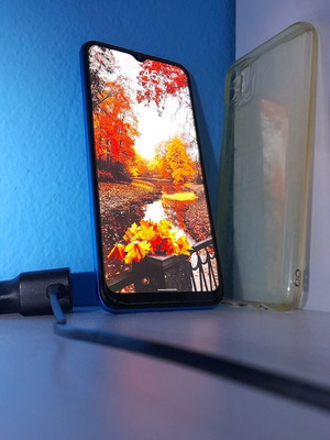 Realme C11 μεταχειρισμένο με θήκη, screen protector και φορτιστή τιρκουάζ