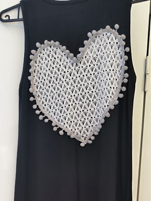 Long dress one size black like new