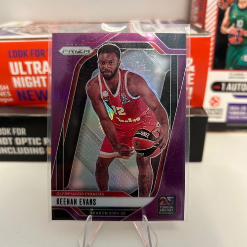 Prizm Euroleague Keenan Evans Purple Card New