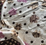 Satin scarf used, multicolored