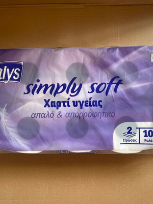 Floralys 2-ply toilet paper pack of 10 rolls new