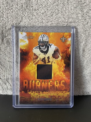 Alvin Kamara Absolute Burners 2025 Panini Patch Saints card like new