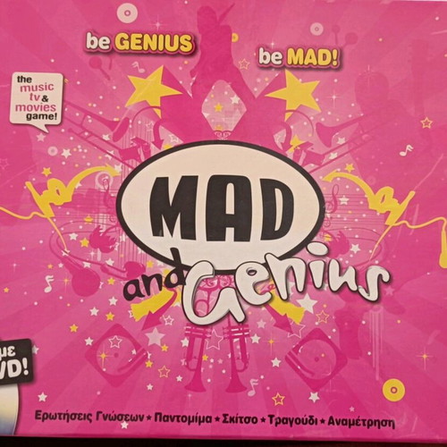 Mad and Genius board game with DVD like new