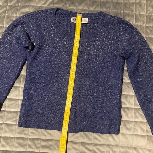 Women's V sweater used, blue, size S