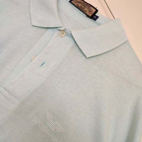 Emporio Armani men's polo shirt XL in excellent condition, light blue