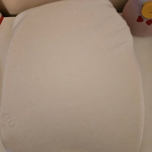 White pillow against reflux for bassinet like new