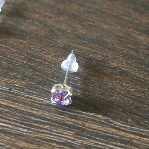 Earrings used, purple