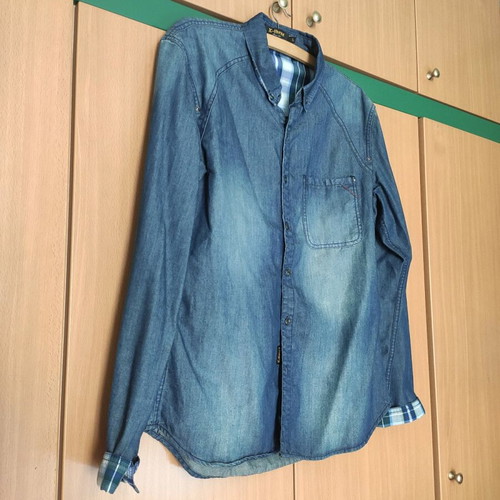 X-Three men's denim shirt like new, blue, size L