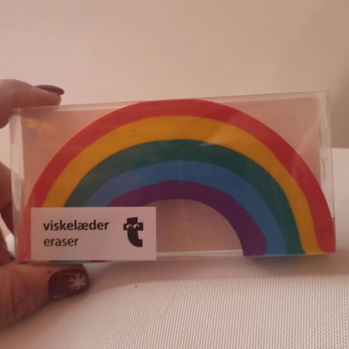 Big rainbow eraser new in original packaging