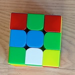 Rubik's Cube used, missing one piece