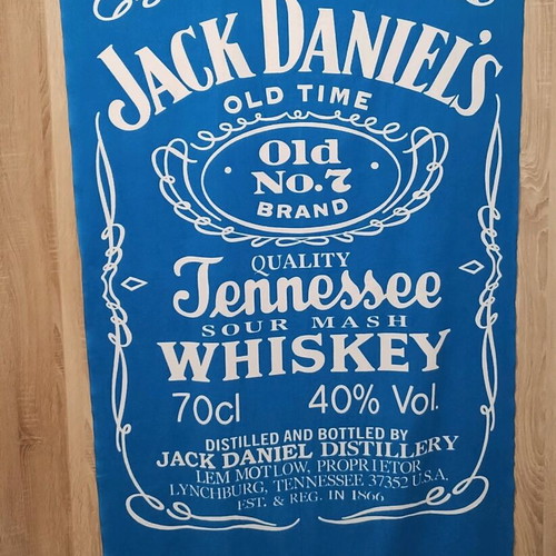 Jack Daniels Quick Dry towel like new, microfiber, 180x100 cm