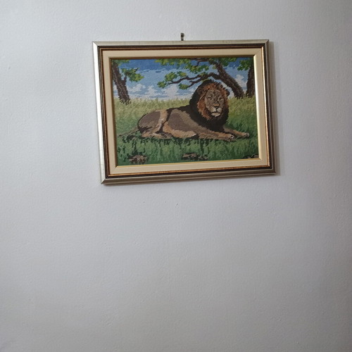 Set of 3 embroidery paintings with Africa theme new
