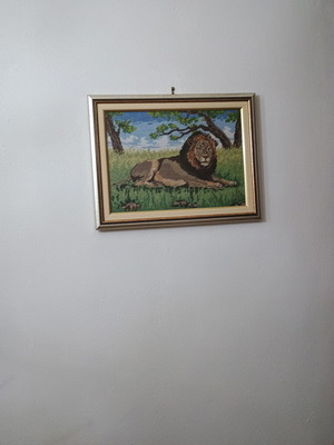 Set of 3 embroidery paintings with Africa theme new