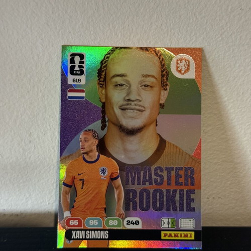 Xavi Simons Master Rookie Panini 2026 World Cup card like new