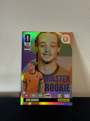 Xavi Simons Master Rookie Panini 2026 World Cup card like new