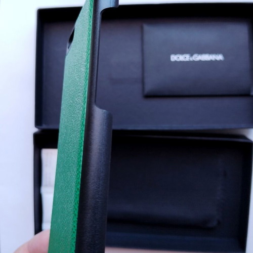 Dolce & Gabbana Saffiano Leather iPhone 7/8 Plus Case New Emerald Green