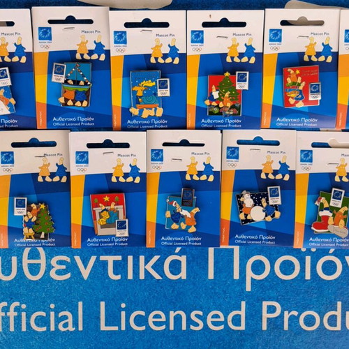 Athens 2004 Olympic Games pins set of 11 pieces, new
