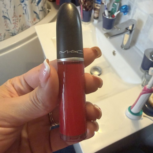 MAC Ruby Phew Lipstick new, vibrant red shade
