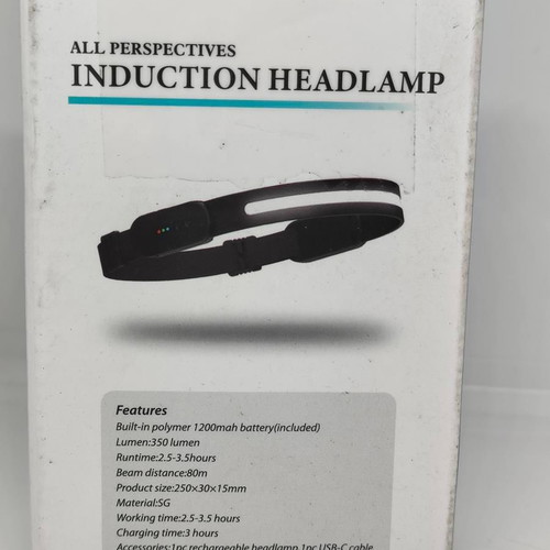 Induction Headlamp LX-400 with Bluetooth Handsfree and MP3 new