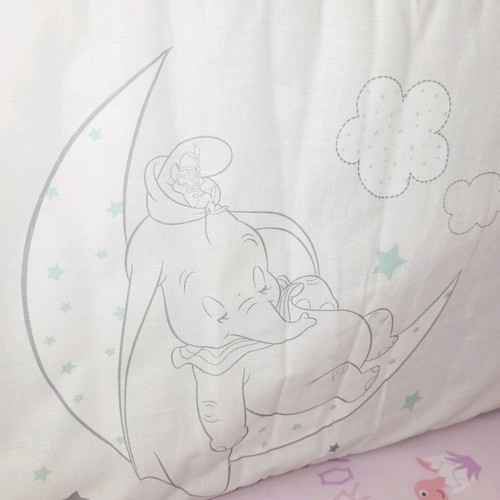 Dumbo Dreams crib sheet like new, 100% cotton, 40×185cm