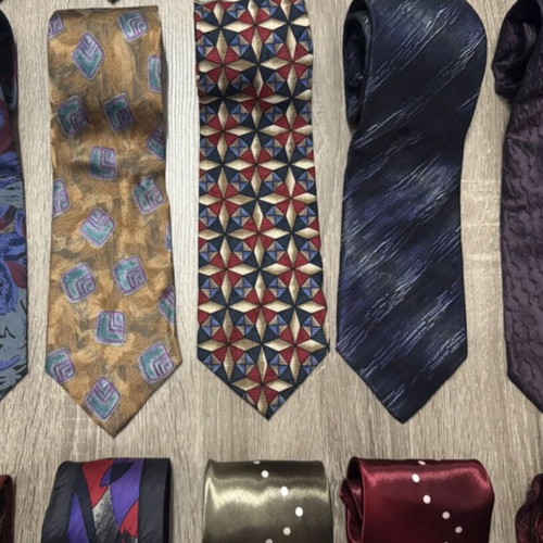 Vintage silk ties, set of 17