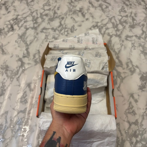 Nike Air Force 1 x Undefeated Ανδρικά αθλητικά παπούτσια κίτρινο και μπλε κατόπιν παραγγελίας