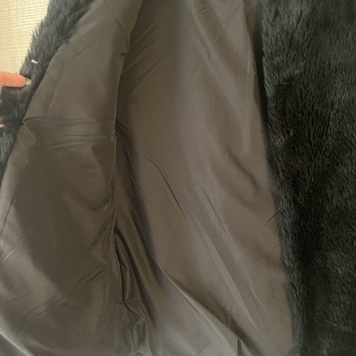 Bershka Fur Jacket like new, black, size small
