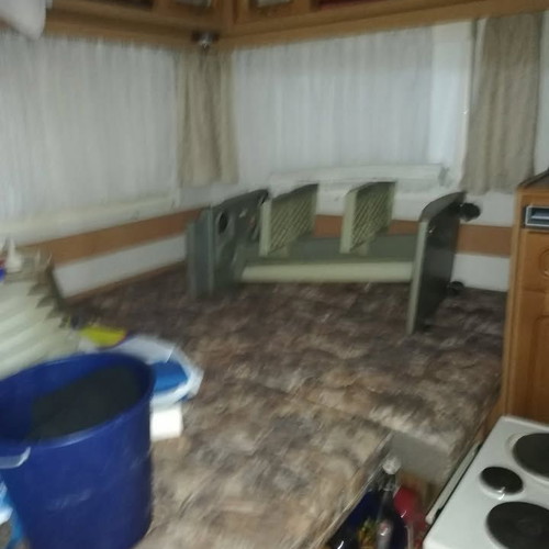 Bürstner 5407tl 1993 caravan with tent and metal frame