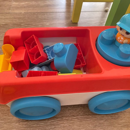 Cocomelon Train and Building Blocks Set like new