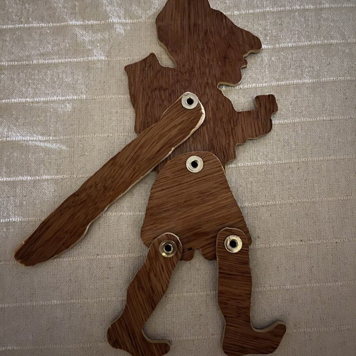 Karagiozis wooden figure used