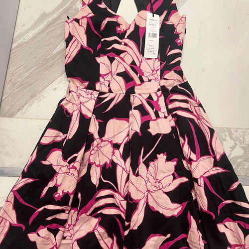 Morgan cocktail dress new, colorful print, size S-M