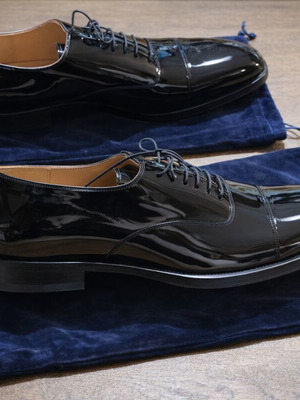 Vikeduo men's patent leather shoes size 46 like new, leather oxford