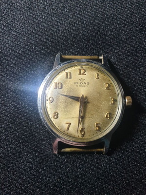 Vintage ρολόι Midas 17 Rubis μηχανικό, λειτουργικό