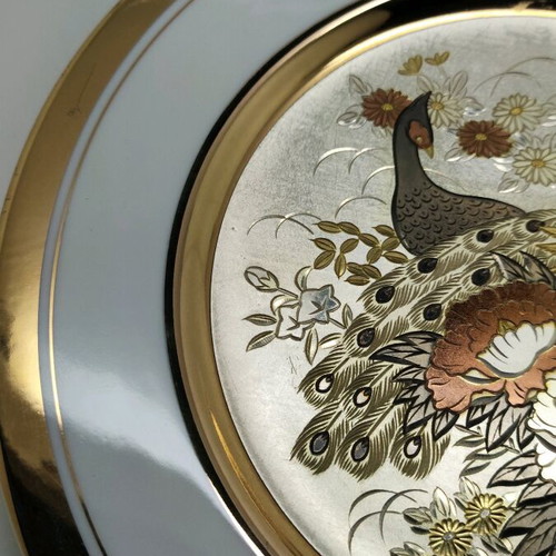 Japanese Chokin plate used with 24K gold