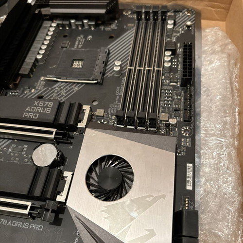 X570 Aorus Pro AM4 motherboard with backplate and IO shield