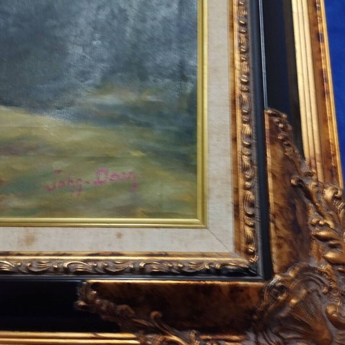Painting 60x90 used with signature in beautiful frame