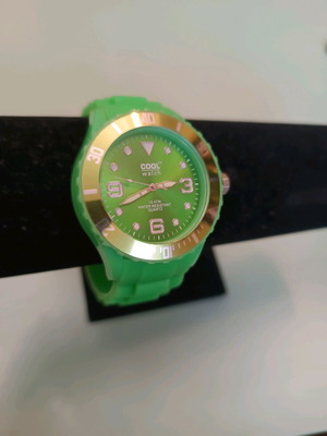 Cool watch wristwatch used, waterproof 10atm with silicone strap