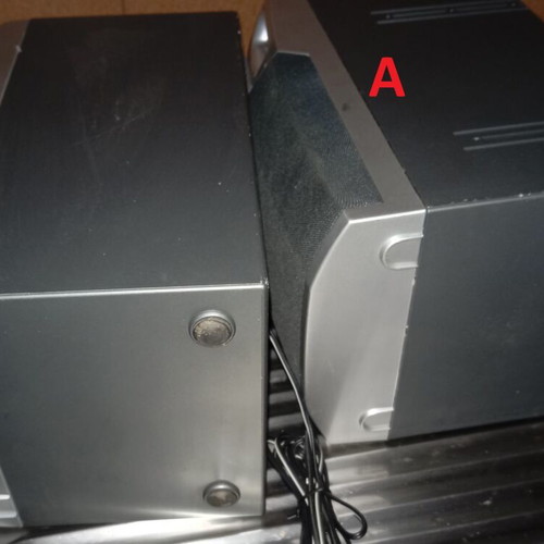 Speakers used, pairs of various types without electronics