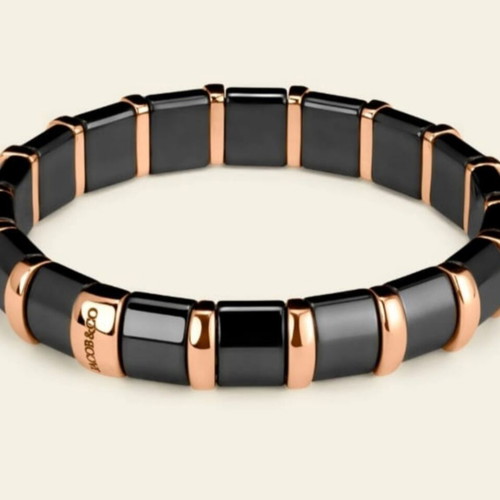 Jacob and Co Hematite Bracelet Rose Gold