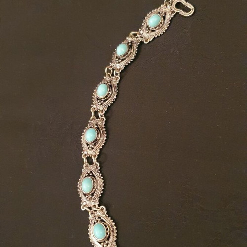 Bracelet used, blue metal