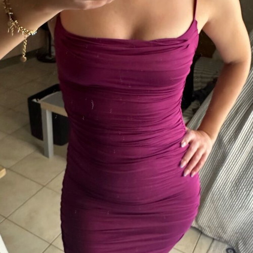 Oh Polly dress new, size S, purple