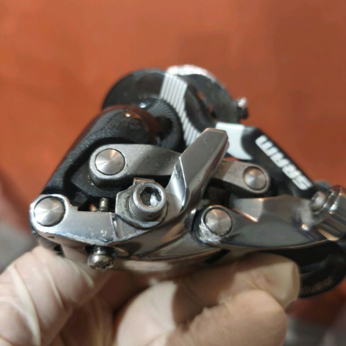 Sram Force 10-speed rear derailleur used, short, carbon-aluminum