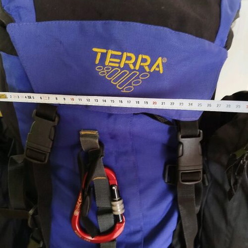 Terra Vermont 75L trekking backpack used for hiking and mountaineering