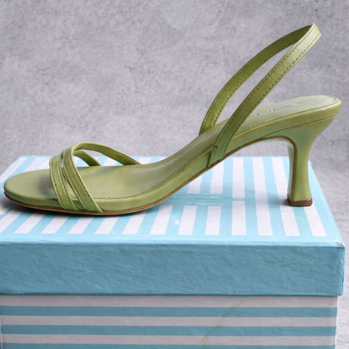 Axel d’Orsay Pumps 37 New Beige Stripe Heels with Bonus Mango Sandals